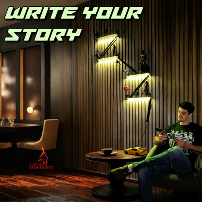 4-Tier LED Fire Escape Shelf