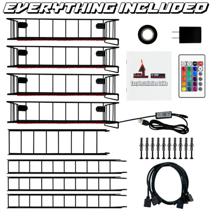 4-Tier LED Fire Escape Shelf
