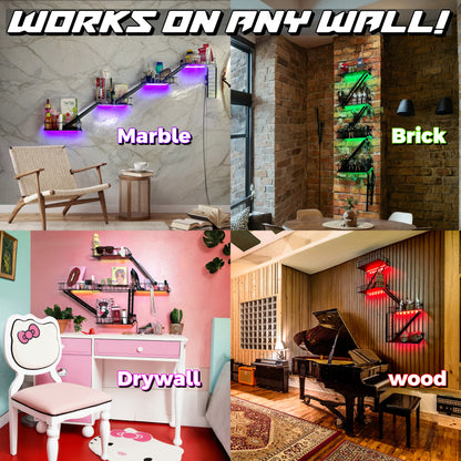 4-Tier LED Fire Escape Shelf